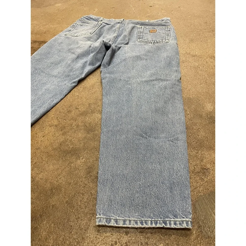 Carhartt‎ Jeans Mens Light Blue Denim Relaxed Straight Leg 5-Pocket Zip Fly Work